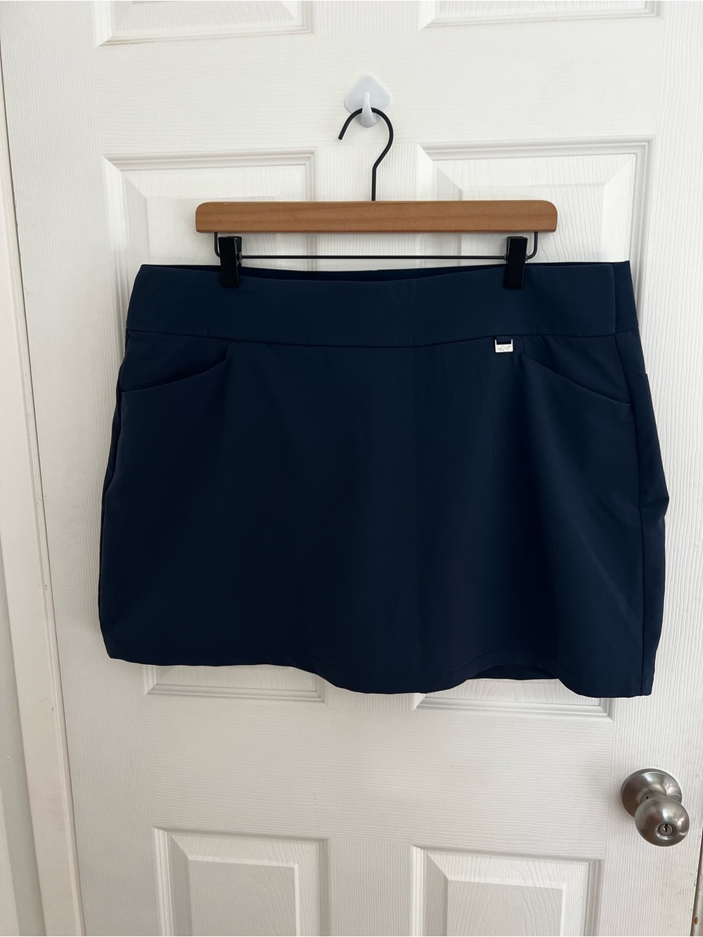 Greg Norman Collection Navy Blue Mini Skirt